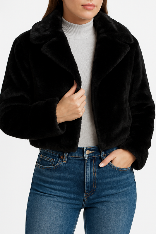 Kunstfell Jacke - Kurz